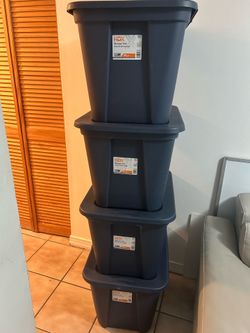 4 Pieces  Box Containers Bins Storage Tote