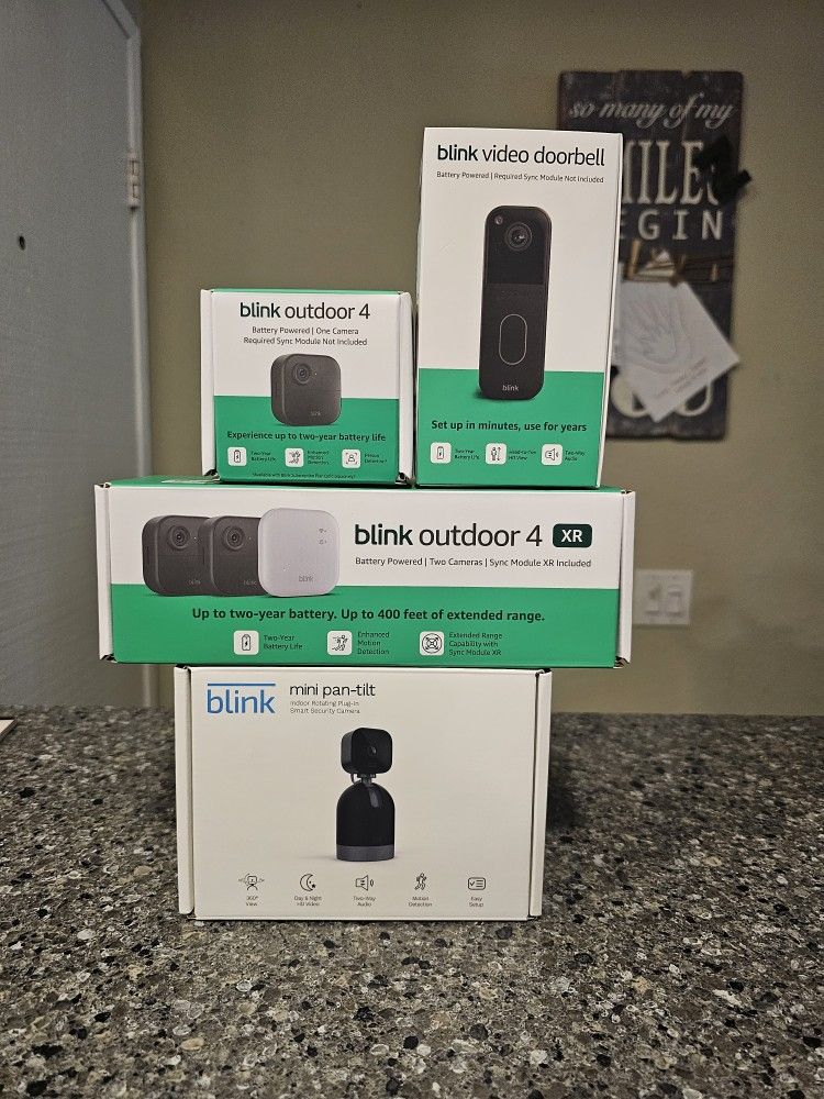 🚨 BRAND NEW BLINK CAMERAS BUNDLE - Wireless Security Kit! Sealed & Unused! 🚨