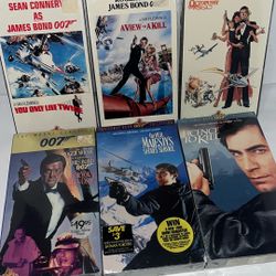 James Bond VHS New All For $20