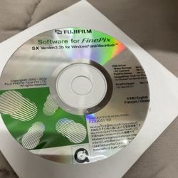 Software CD for Fujifilm FinePix SX