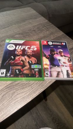 UFC 5 and super mega baseball 4 selling each for 10