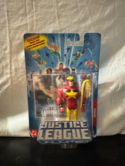 Mattel Justice League Unlimited Starman Action Figure Red Yellow Plastic
