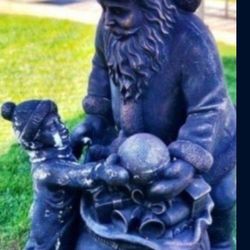 Santa Claus Door Greater 4ft Tall Made Of Plaster 