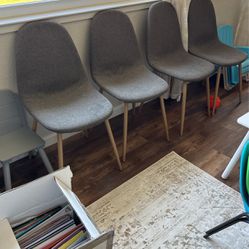 4 Grey Chairs (best Offer Please)