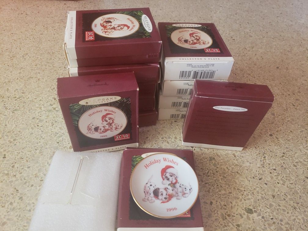 Hallmark Collector's Plate 101 Dalmations Disney Ornaments. Still Available July 2022