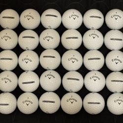 30 Callaway SUPERSOFT Used White Golf Balls 4A Condition (AAAA) Grade