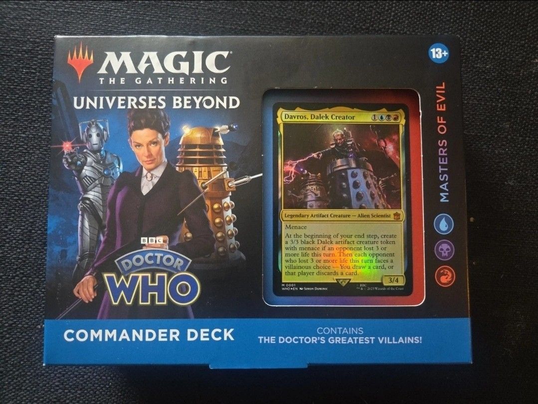 Magic The Gathering Universes Beyond Doctor Who Commander Deck Masters of Evil