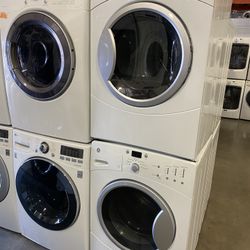 GE XL CAPACITY WASHER & DRYER ELECTRIC SET ON SALE 