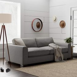 Stone & Beam Westview Extra-Deep Seating Down-Filled Sofa, Smoke