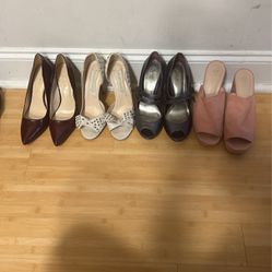 4 Pair of heels 