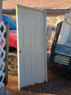 32x80 right hand 6 panel prehung door
