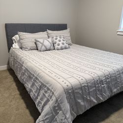 Queen Bed Frame & Mattress