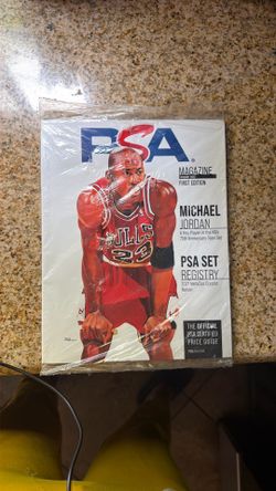 January 2022 First Edition of PSA Magazine (#1), featuring NBA legend Michael Jordan on the cover.