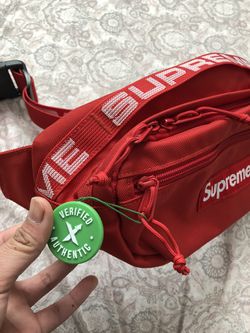 SUPREME SS18 Waist Bag Red