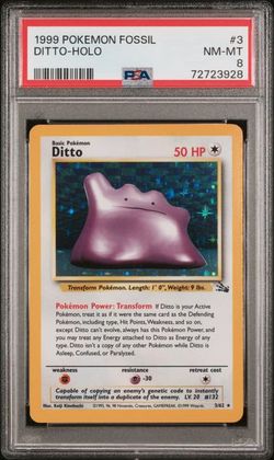 1999 Pokemon Fossil 3 Ditto-Holo