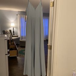 David’s bridal blue Gown Bridesmaid dress Thumbnail