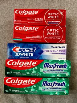 Colgate & Crest Toothpaste