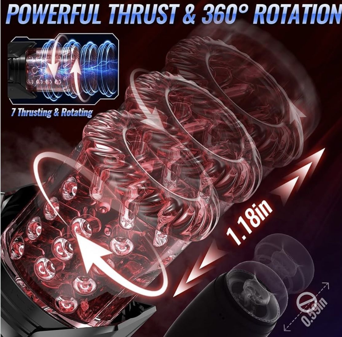 Men's Fitness Equipment with Bracket Multi-Speed Frequency Conversion Intelligent Pronunciation USB Fast Charge