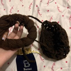 handmade bun and headpiece / earrings 