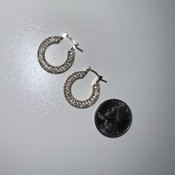 Crystal Hoop Earrings 