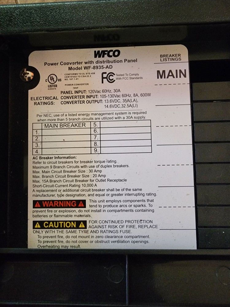 Power Converter For 5th Wheel 