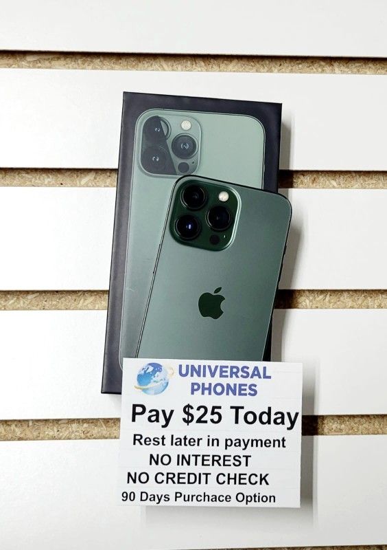 Apple IPhone 13 Pro Max 128gb Unlocked Like New Condition No Defects. $1 Down NO CREDIT CHECK FINANCING