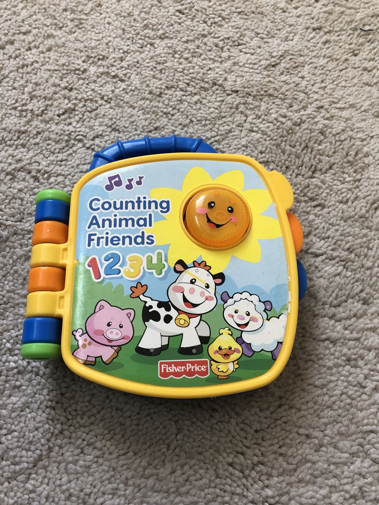 Counting animal friends book with music