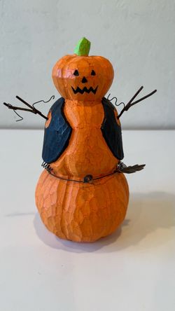 Halloween Chubby Little pumpkin Wood 10” Tall