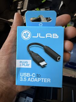 JLab USB-C To 3.5mm Audio Adapter, Open Box, Brand New
