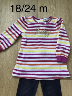 Juicy Couture 18/24 months baby girl clothing set