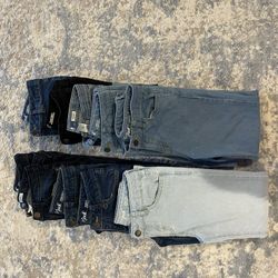 10 Pair Girls Jeans  (Sizes 7 & 8) $45