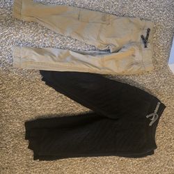 Free Size 4t Joggers(5 Of Them)Some Have A Little Used On The Knees N Khaki Fleeced Is Size Small