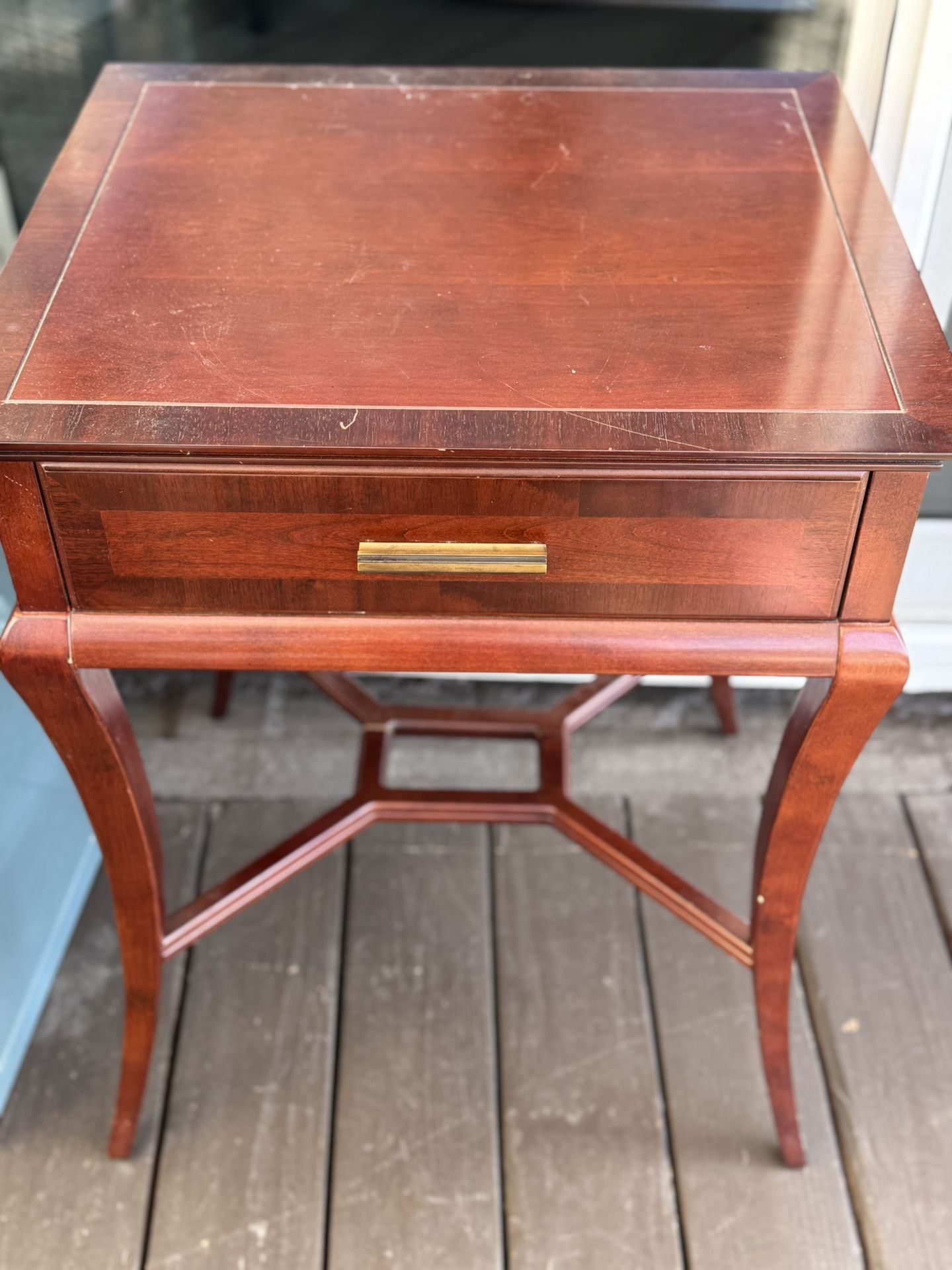 Wooden brown Square End Table