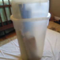 Wrapping Paper Container & Contents