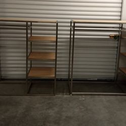 Very Nice 4 Shelf Metal and Wood Storage Shelf
$40 Each
Very Nice Large Metal and Wood Storage Rack 