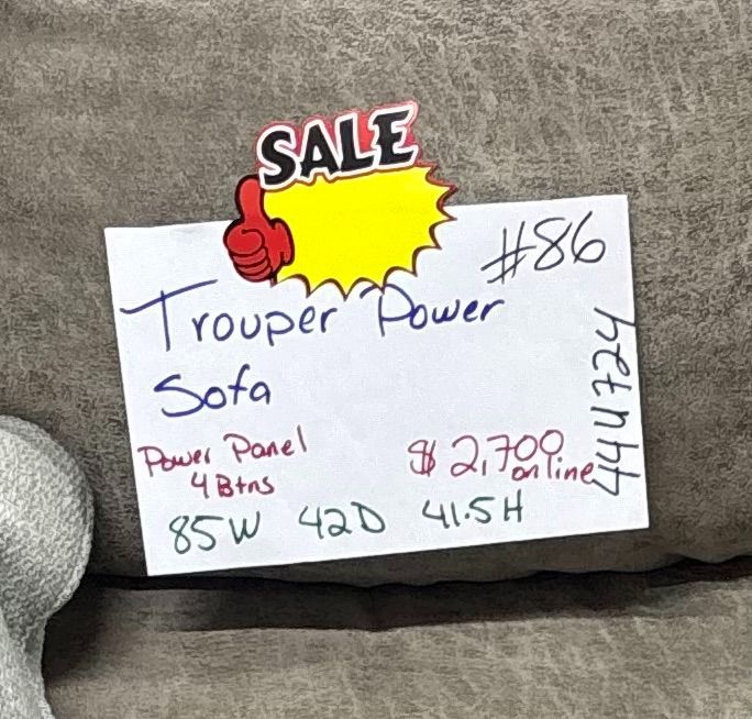 Lazy Boy Power Reclining sofa  couch with headrest (read description)