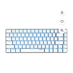 eyboard Real Mechanical Keyboard Desktop Notebook eat Chicken Artifact Keyboard 26 Key no Lock Button (Color : White)