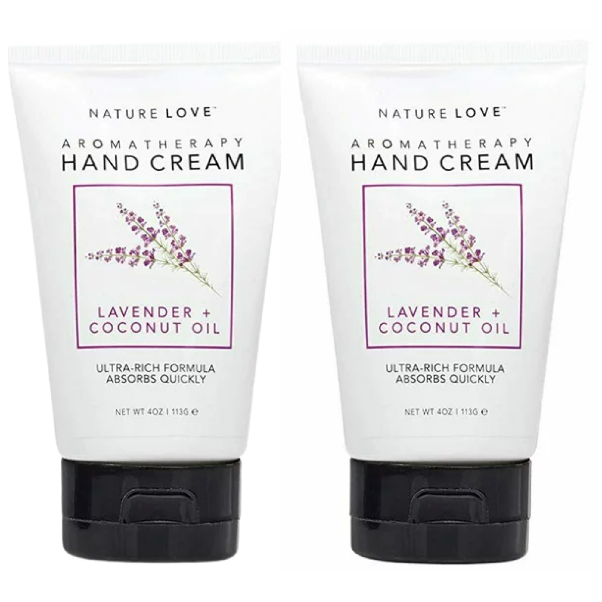 3 Pieces Of Nature Love Aromatherapy Lavender and Coconut Oil Hand Cream