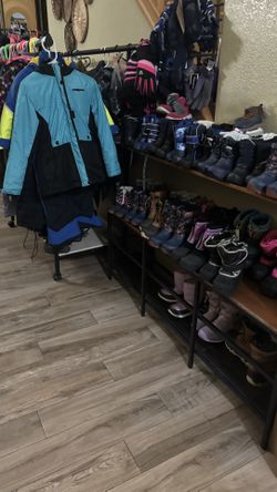Snow /winter jackets, pants-bib gloves boots kids size-adult sizes only brand new start $20 and up!