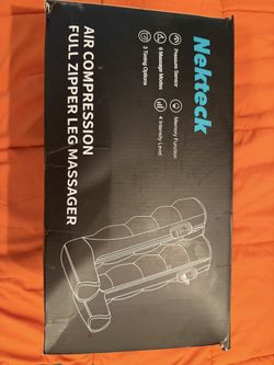 Nekteck - air Compression Full Zipper Leg Massager - Open Box/never Used/ Brand New
