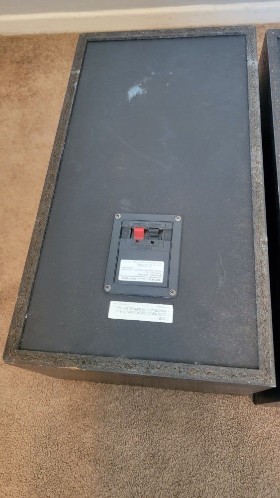 VINTAGE SONY APM-750AV TWO-WAY SPEAKER SYSTEM w/ BOX - Good but