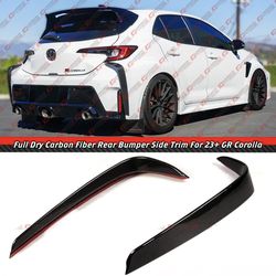 23-26 Toyota GR Corolla Full Carbon Fiber Rear Bumper Side Trim