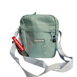 Light Blueish Green Unisex Crossbody Bag