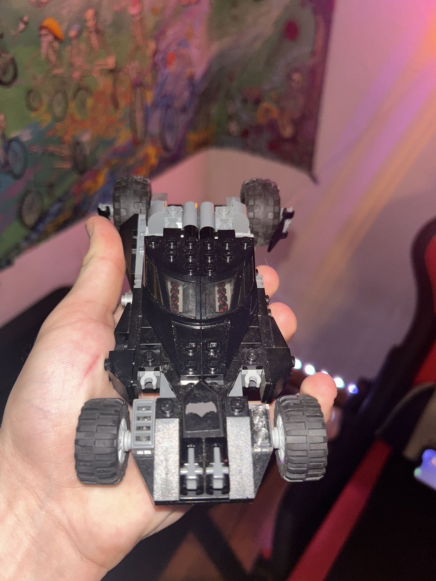 Built With a Few Missing Pieces Lego Batmobile For “The Lego Movie” 
