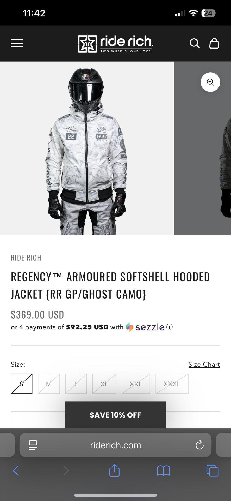 RideRich armoured jacket