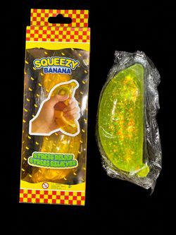 Squeezy Banana Squishy Toy
