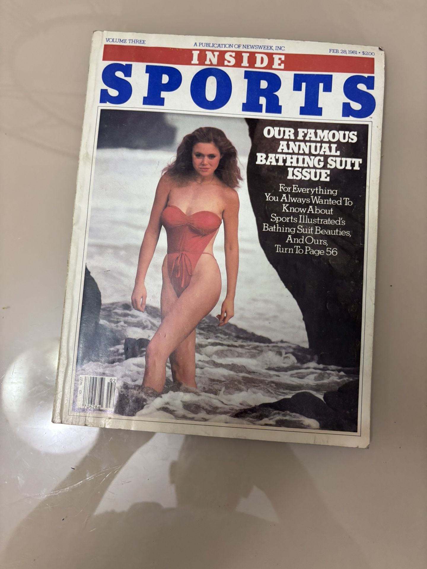 INSIDE SPORTS Magazine Feb 28 1981 BATHING SUIT Swimsuit Issue 1st One