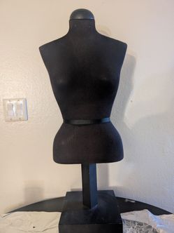 Black Fabric Display Woman Torso Mannequin