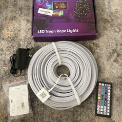 New 100Ft RGB Neon Rope Lights with App/Remote
