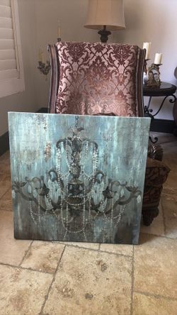 Large Chandler with beads wall art